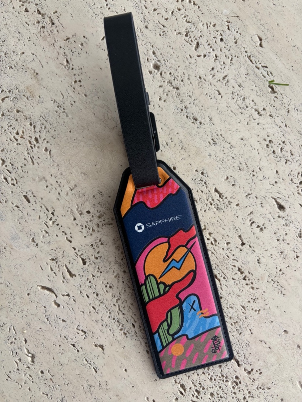 Never Used New Colorful Luggage Tag